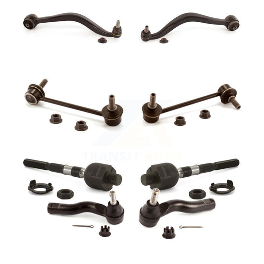 Control Arm Ball Joint Tie Rod End Link Front Kit (8Pc) For Ford Fusion Mazda 6