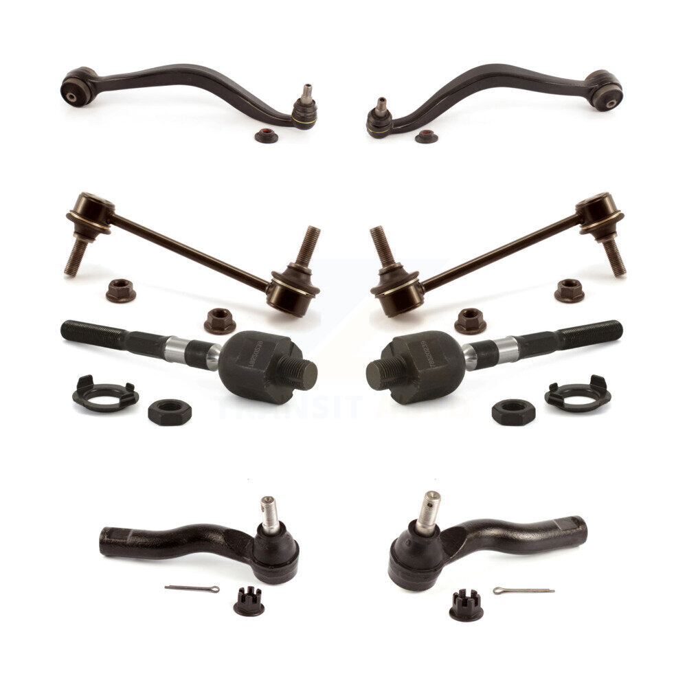Control Arm Ball Joint Assembly Tie Rod End Link Front Kit (8Pc) For Lincoln MKZ