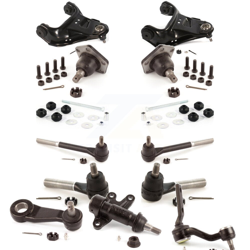 Control Arms Assembly And Lower Ball Joints Tie Rods Link Sway Bar Front Kit For