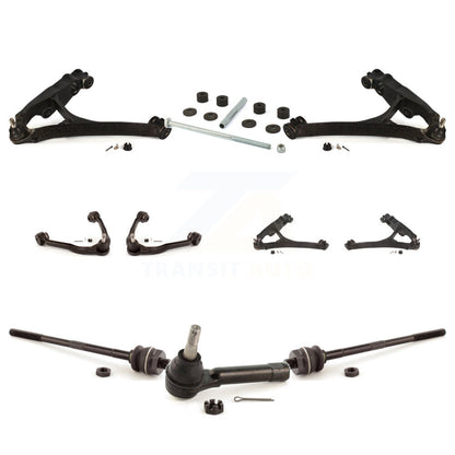Control Arms & Lower Ball Joints Tie Rods Link Sway Bar Front Kit (10Pc) For GMC