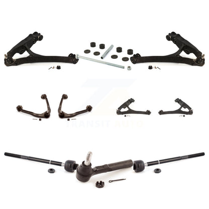 Arms & Lower Ball Joints Tie Rods Link Sway Bar Front Kit (10Pc) For GMC Sierra