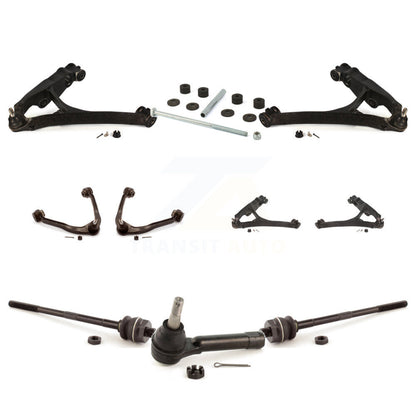 Control Arms & Lower Ball Joints Tie Rods Link Sway Bar Front Kit (10Pc) For GMC