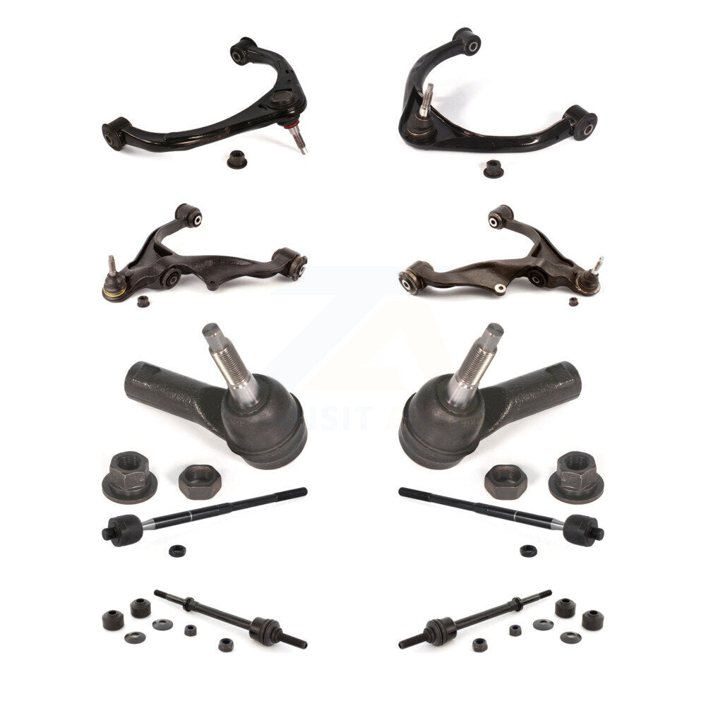 Control Arms & Lower Ball Joints Tie Rods Link Sway Bar Front Kit (10Pc) For Ram