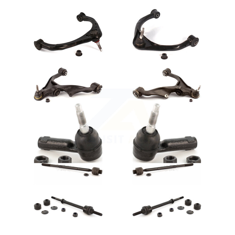Control Arms & Lower Ball Joints Tie Rods Link Sway Bar Front Kit (10Pc) For Ram