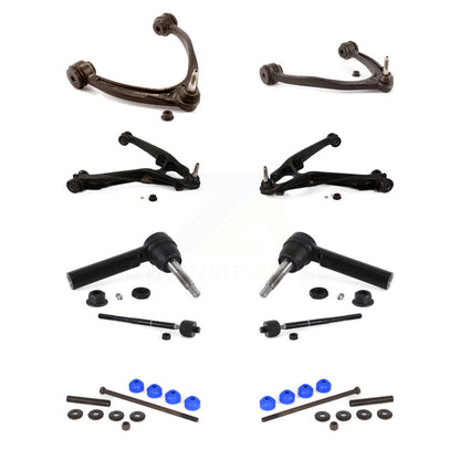 Control Arms & Lower Ball Joints Tie Rods Link Sway Bar Front Kit (10Pc) For GMC
