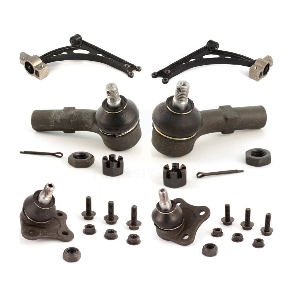 Suspension Control Arm Tie Rod End And Ball Joint Front Kit (6Pc) For Volkswagen