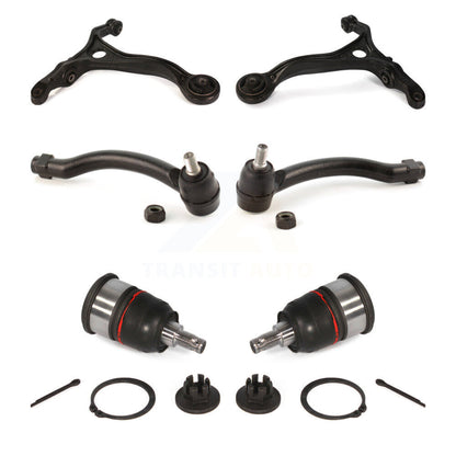 Suspension Control Arm Tie Rod End Ball Joint Front Kit (6Pc) For 04-07 Acura TL