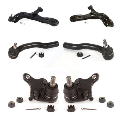 Suspension Control Arm Tie Rod End Ball Joint Front Kit (6Pc) For Toyota Prius V