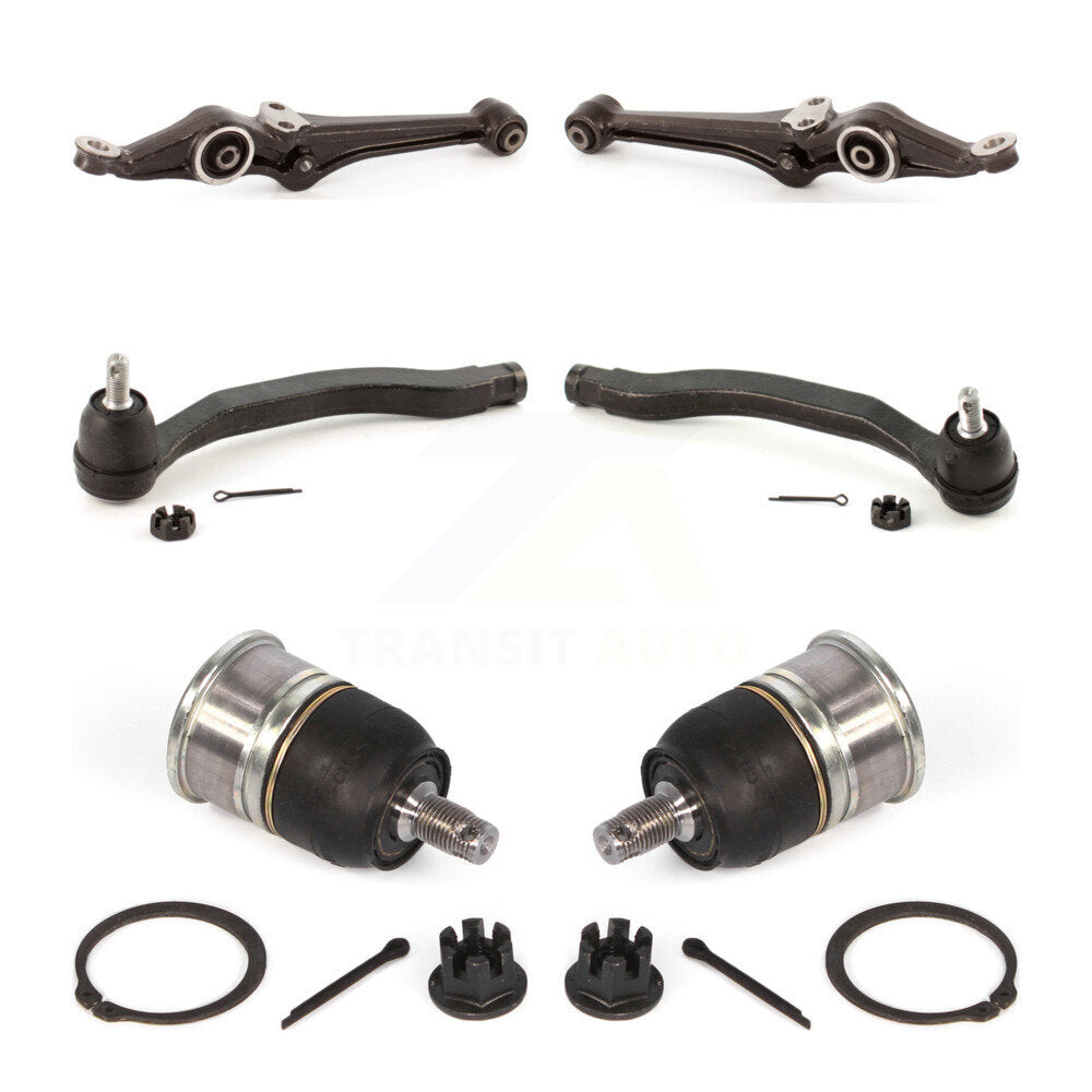 Suspension Control Arm Tie Rod End & Ball Joint Front Kit (6Pc) For Honda Accord