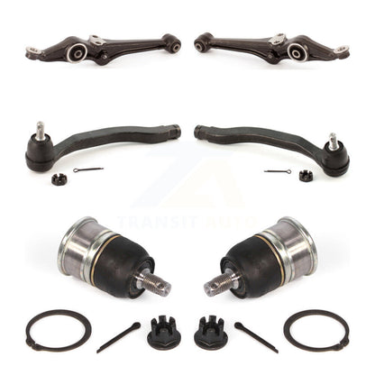 Suspension Control Arm Tie Rod End & Ball Joint Front Kit (6Pc) For Honda Accord