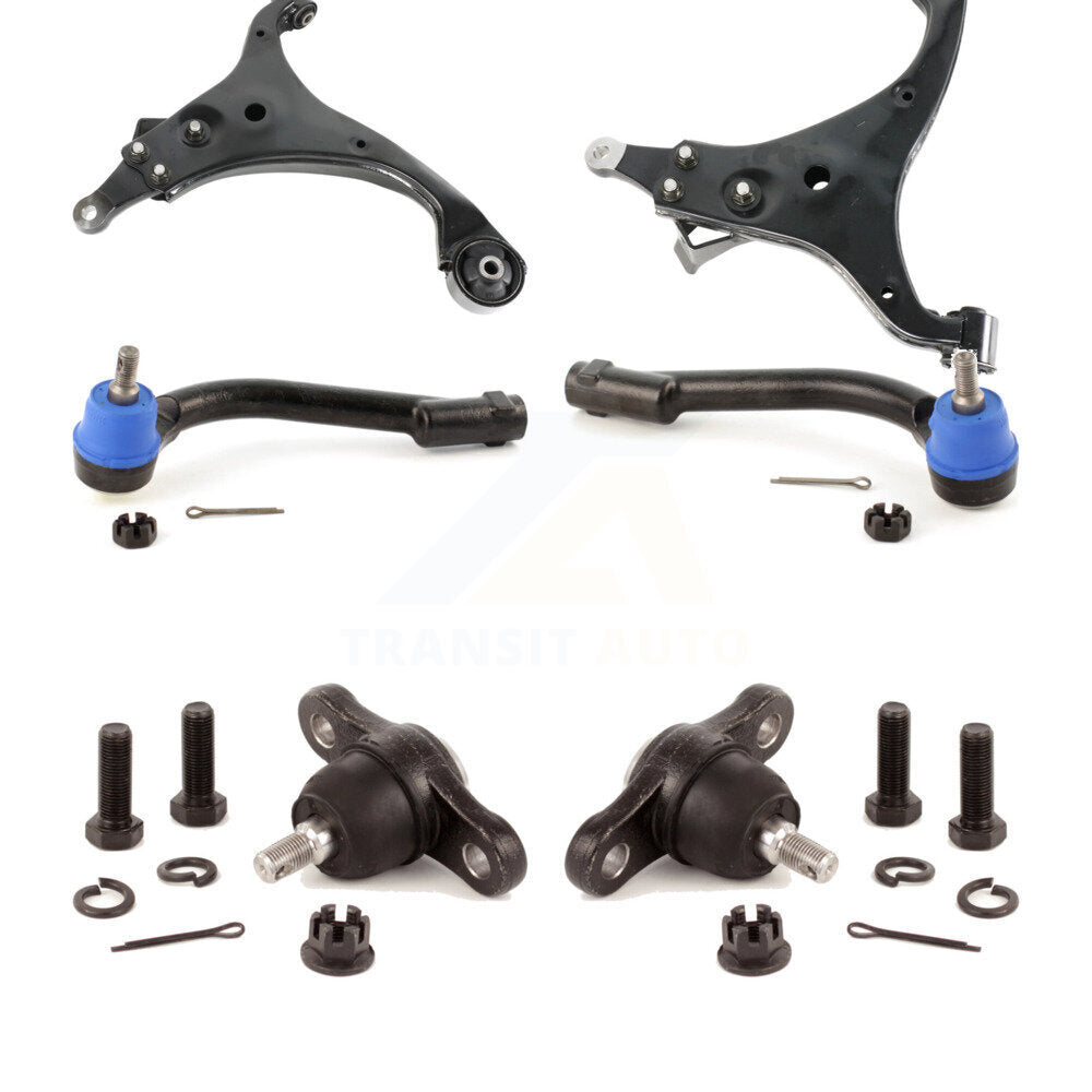 Suspension Control Arm With Tie Rod End Ball Joint Front Kit (6Pc) For Kia Rondo