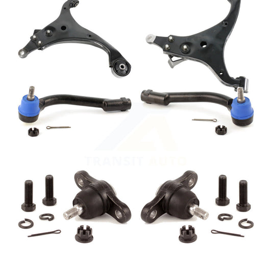 Suspension Control Arm With Tie Rod End Ball Joint Front Kit (6Pc) For Kia Rondo
