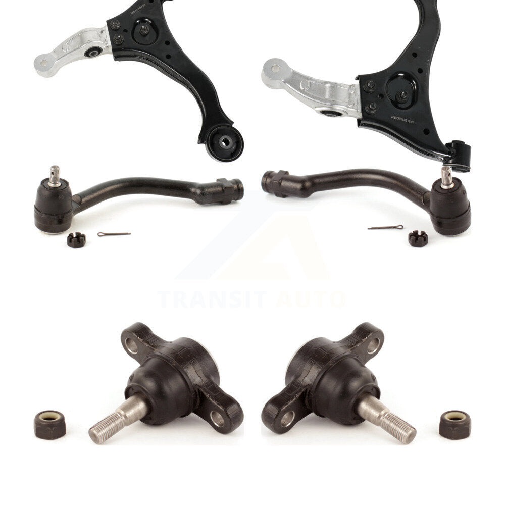 Suspension Arm Tie Rod End & Ball Joint Front Kit (6Pc) For 06-10 Hyundai Sonata