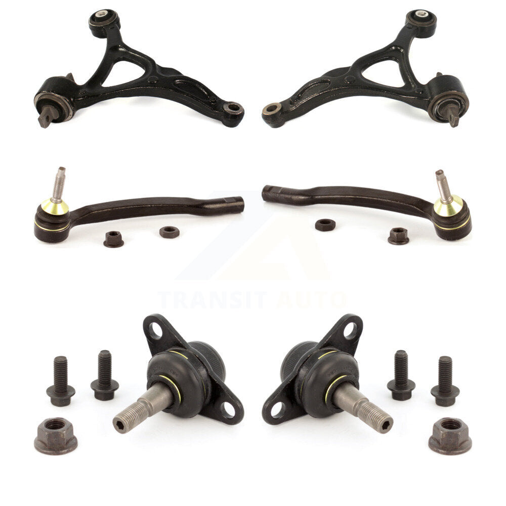 Suspension Control Arm Tie Rod End And Ball Joint Front Kit (6Pc) For Volvo XC90