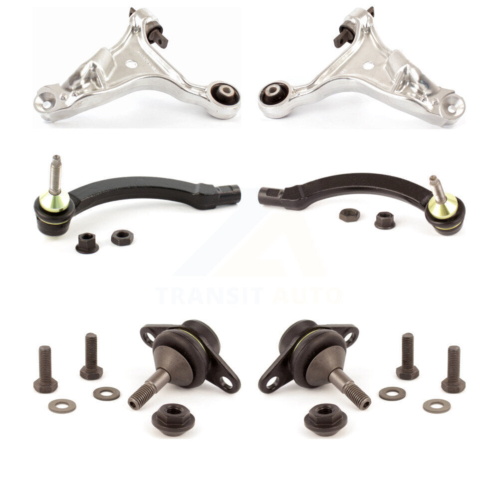 Suspension Control Arm Tie Rod End Ball Joint Front Kit (6Pc) For Volvo S60 V70