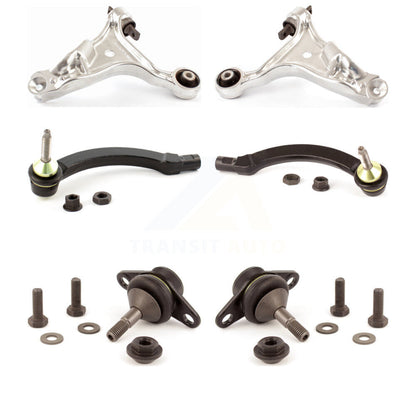 Suspension Control Arm Tie Rod End Ball Joint Front Kit (6Pc) For Volvo S60 V70