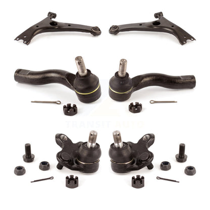 Suspension Control Arm Tie Rod End & Ball Joint Front Kit (6Pc) For Toyota RAV4