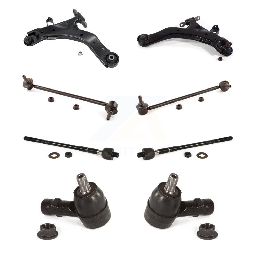Control Arm And Ball Joint Tie Rod End Link Front Kit (8Pc) For Hyundai Tiburon