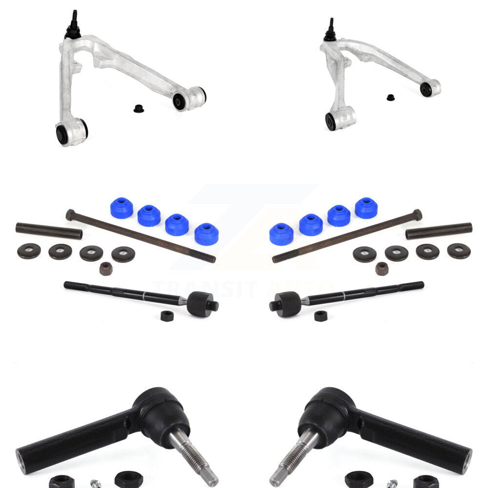 Control Arm Ball Joint Tie Rod End Link Front Kit (8Pc) For GMC Chevrolet Sierra