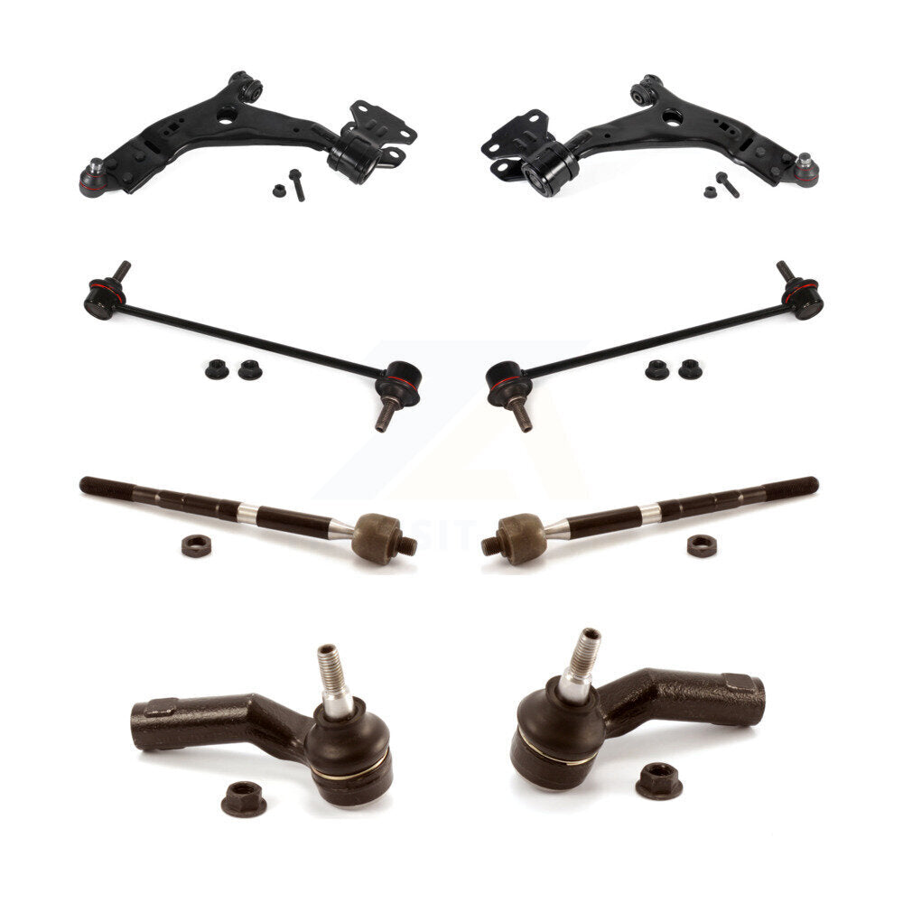 Control Arm & Ball Joint Tie Rod End Link Front Kit (8Pc) For Ford Focus Transit