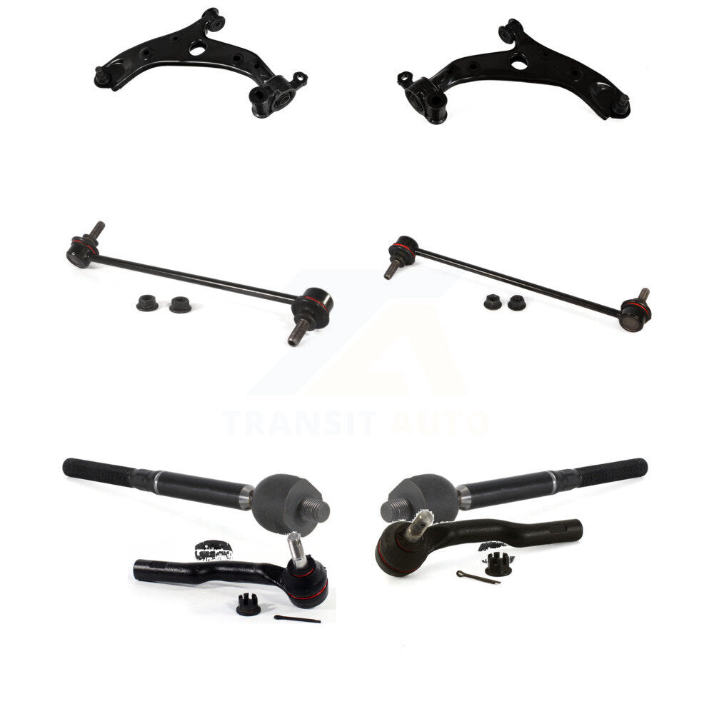 Control Arm And Ball Joint Tie Rod End Link Front Kit (8Pc) For Mazda 3 Sport