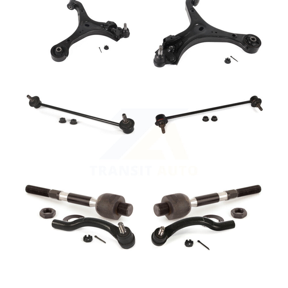 Control Arm & Ball Joint Tie Rod End Link Front Kit (8Pc) For Honda Civic Acura
