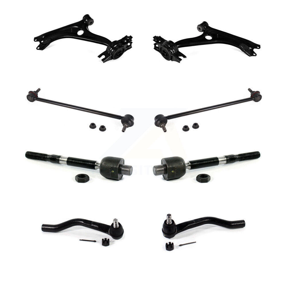 Control Arm Ball Joint Assembly Tie Rod End Link Front Kit (8Pc) For Honda Civic