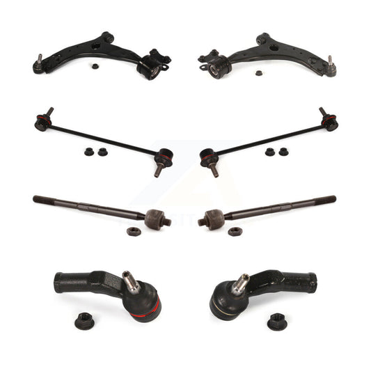 Control Arm & Ball Joint Tie Rod End Link Front Kit (8Pc) For Volvo C30 S40 C70