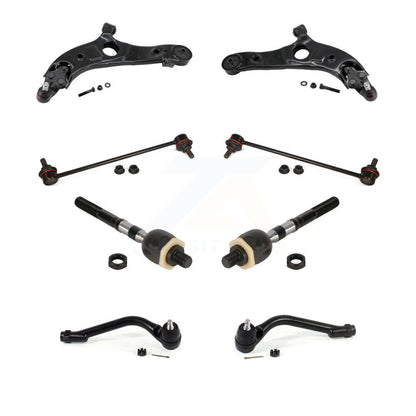 Control Arm Ball Joint Tie Rod End Link Front Kit (8Pc) For Hyundai Santa Fe Kia