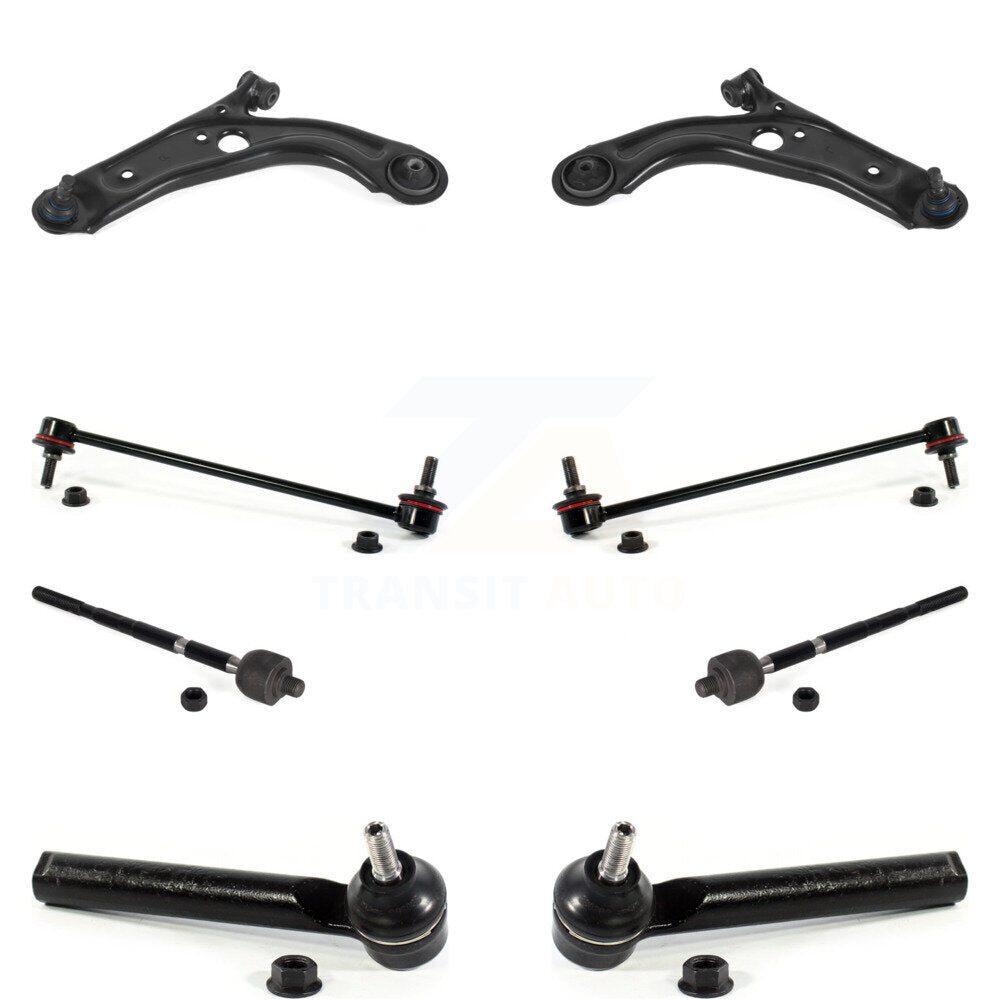 Suspension Control Arm Ball Joint Tie Rod End Link Front Kit (8Pc) For Fiat 500