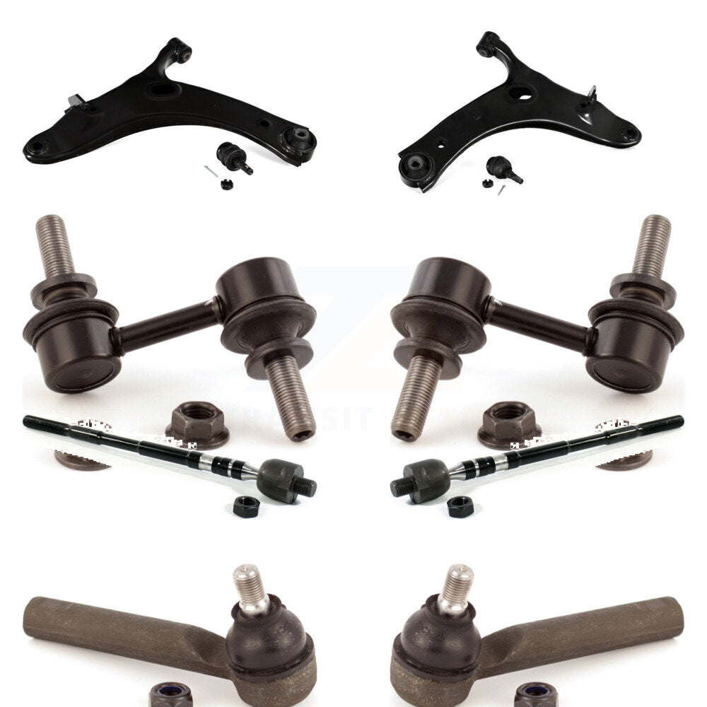 Control Arm Ball Joint Tie Rod End Link Front Kit (8Pc) For Subaru XV Crosstrek