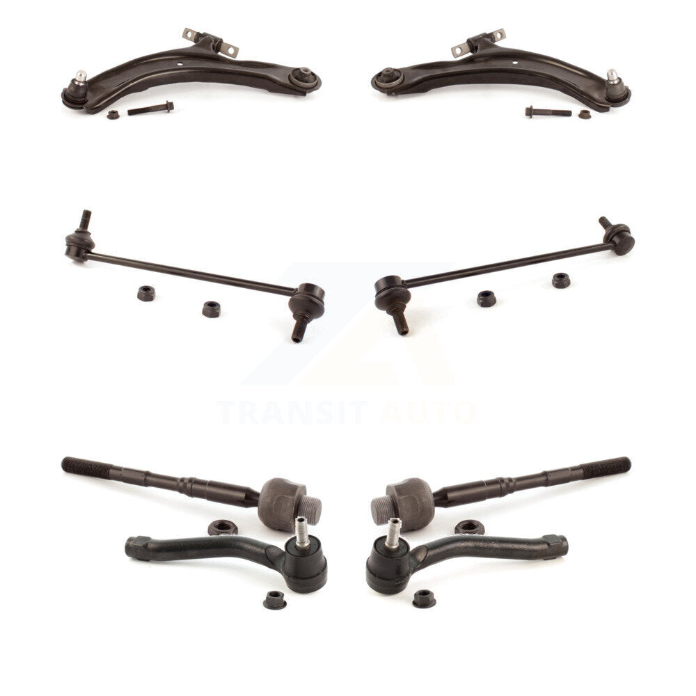Control Arm Ball Joint Tie Rod End Link Front Kit (8Pc) For Nissan Rogue Select