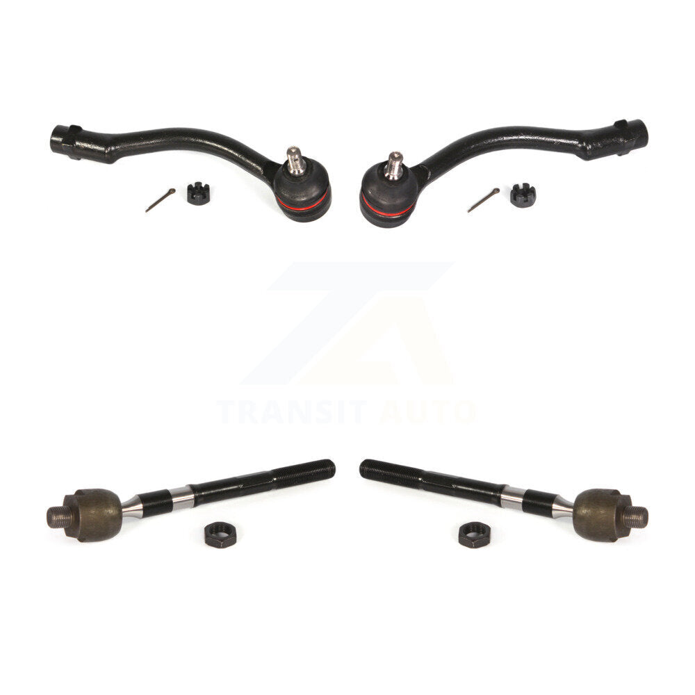Outer & Inner Steering Tie Rod End Front Kit For Hyundai Accent Kia Rio