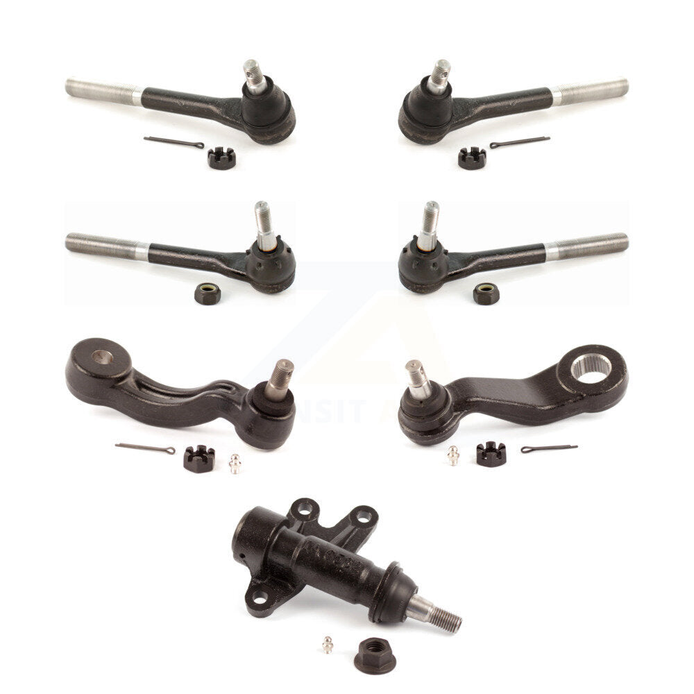 Inner Outer Tie Rod End Pitman Idler Arm & Bracket Front Kit (7Pc) For K1500 GMC