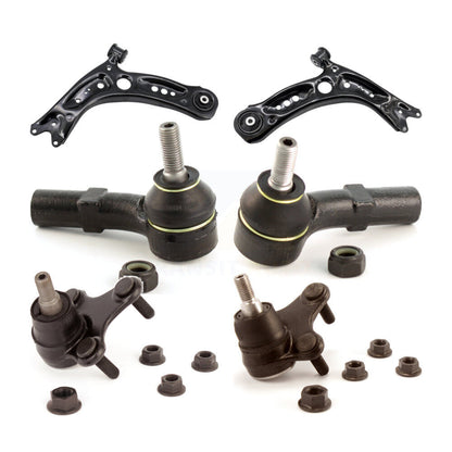 Suspension Control Arm Tie Rod End Ball Joint Front Kit (6Pc) For Volkswagen A3