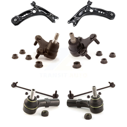 Suspension Control Arm Tie Rod End Link Ball Joint Front Kit (8Pc) For Jetta A3