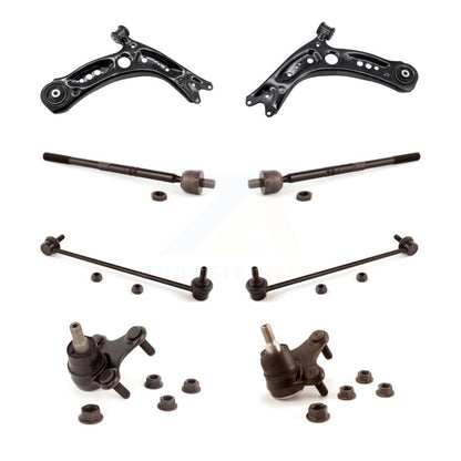 Suspension Control Arm Tie Rod End Link Ball Joint Front Kit (8Pc) For Jetta GTI