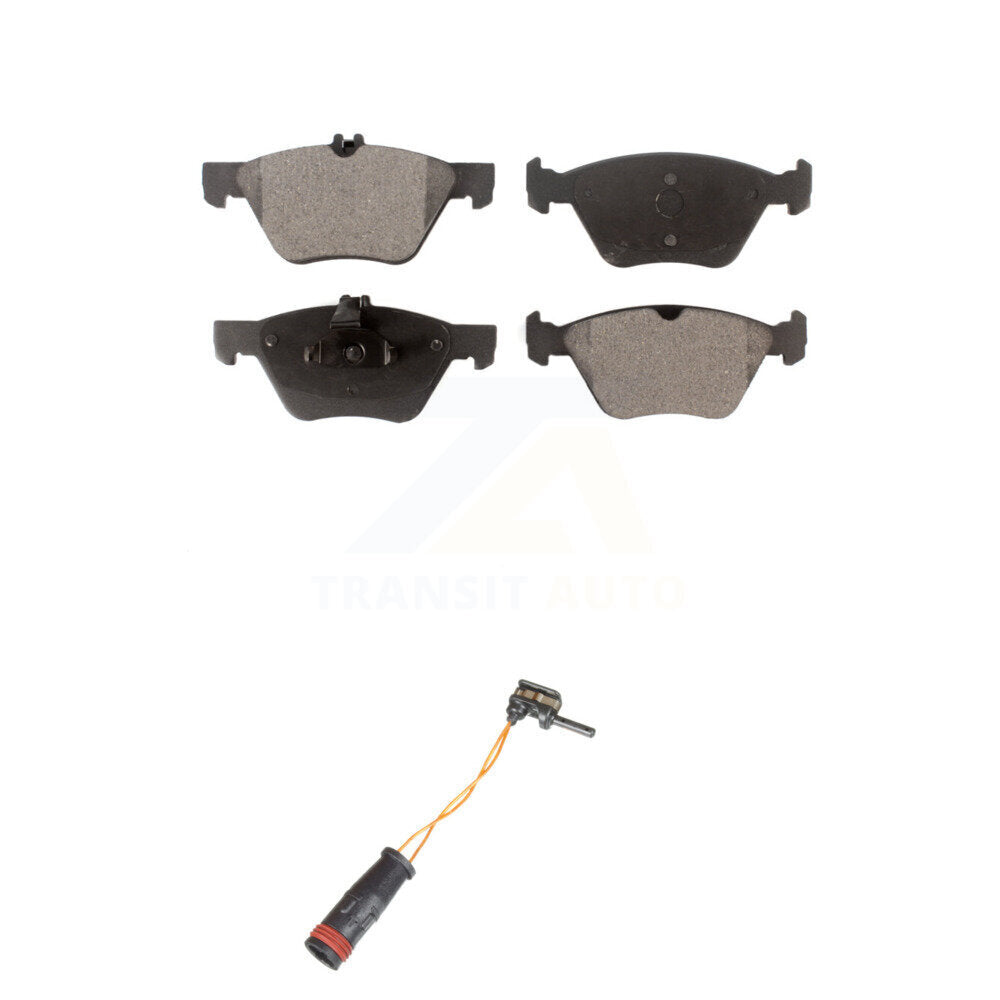 Ceramic Disc Brake Pads And Wear Sensors Front Kit For Mercedes-Benz E350 E300