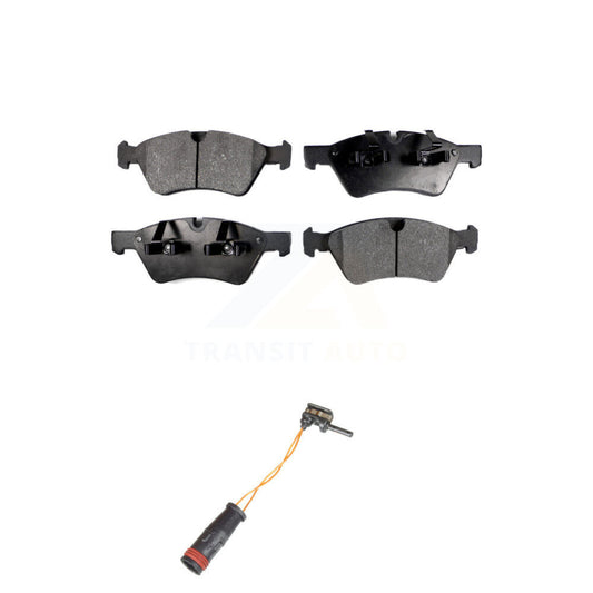 Ceramic Disc Brake Pads And Wear Sensors Front Kit For Mercedes-Benz E350 AWD
