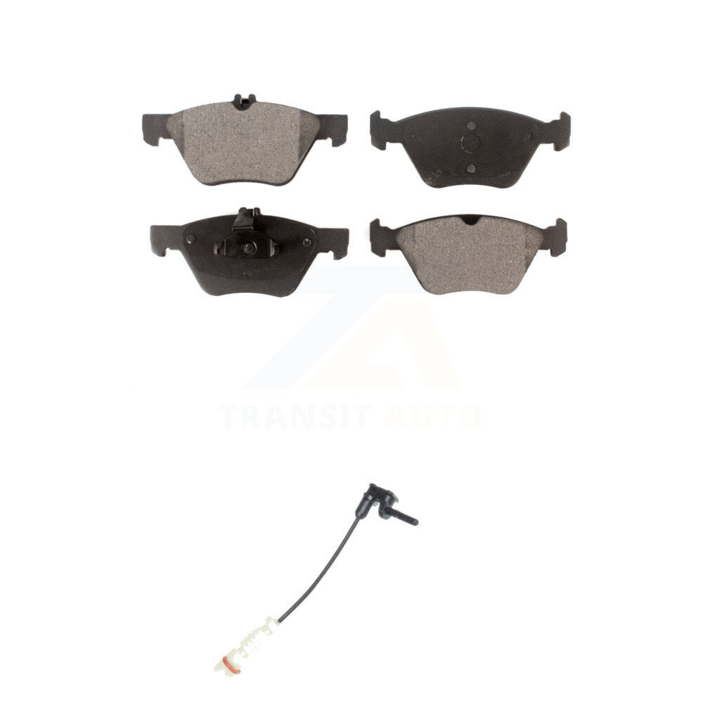 Ceramic Brake Pad & Wear Sensor Front Kit For Mercedes-Benz E320 Chrysler CLK320