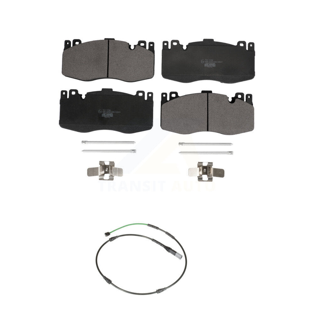 Ceramic Disc Brake Pads And Wear Sensors Front Kit For BMW X5 X6 M with 4.4L