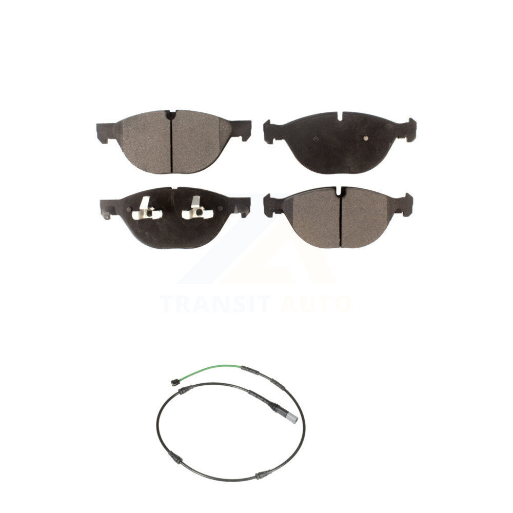 Ceramic Disc Brake Pad & Wear Sensor Front Kit For BMW X5 X6 xDrive50i with 4.4L