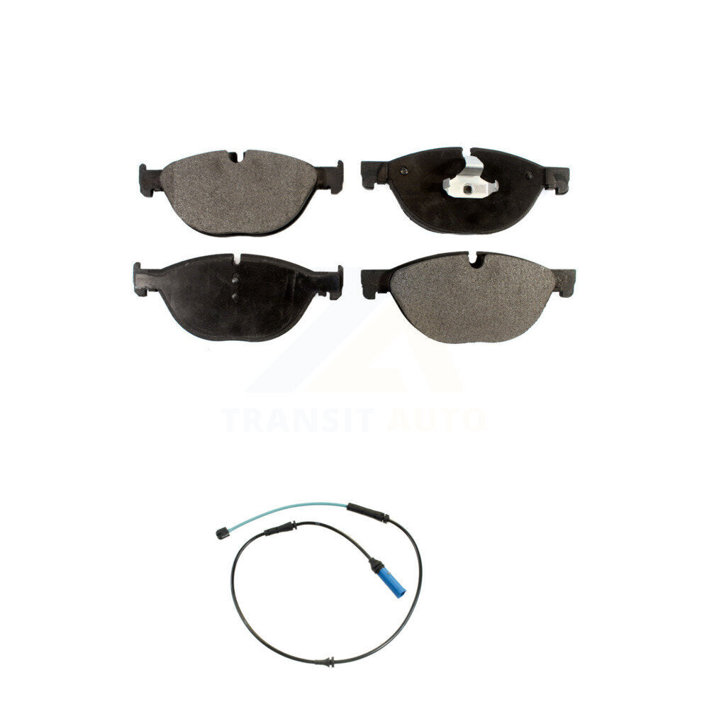 Ceramic Disc Brake Pads And Wear Sensors Front Kit For 2015 BMW 750Li 750i