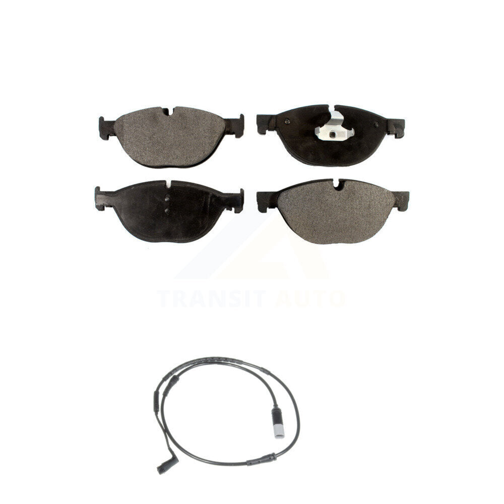Ceramic Disc Brake Pads And Wear Sensors Front Kit For 2009 BMW 750i 750Li