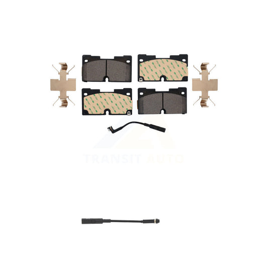 Ceramic Brake Pad & Extra Wear Sensor Front Kit For GMC Chevrolet Silverado 1500