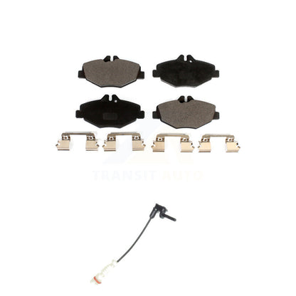 Ceramic Brake Pad & Wear Sensor Front Kit For Mercedes-Benz E320 Sedan with 3.2L