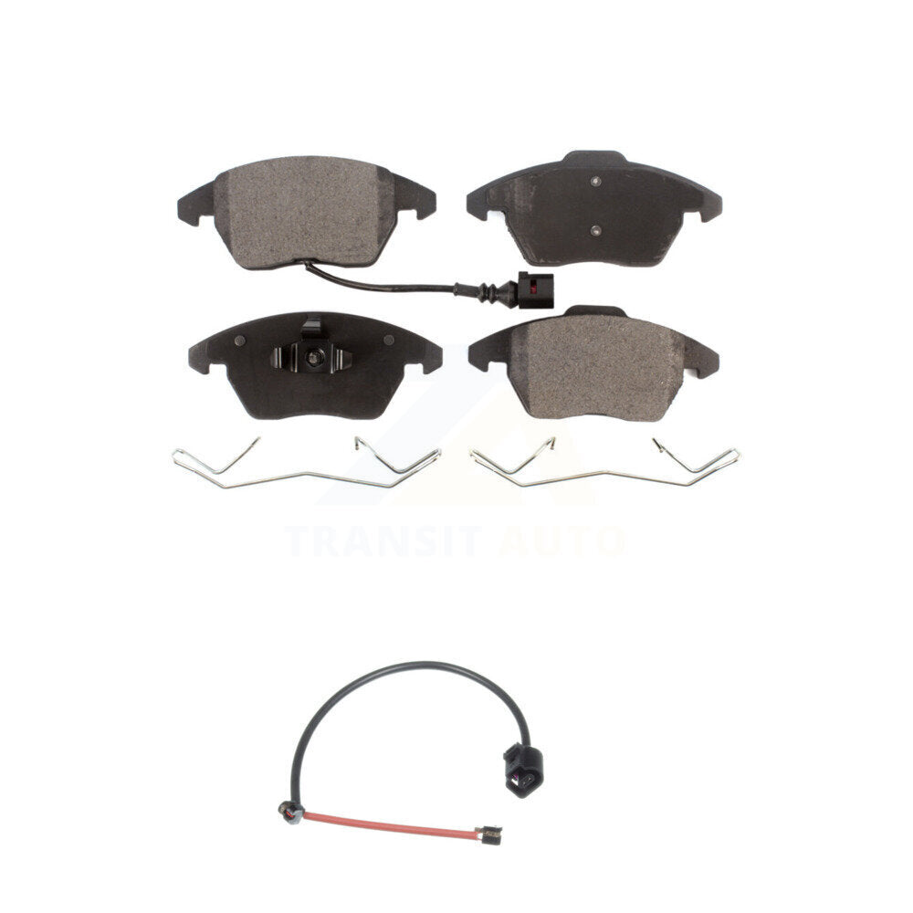 Ceramic Brake Pad Extra Wear Sensor Front Kit For 2012-2013 Audi TT Quattro 2.0L