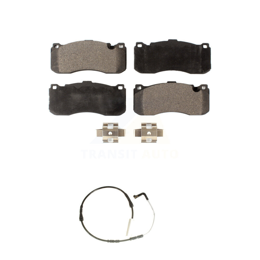 Ceramic Disc Brake Pads And Wear Sensors Front Kit For 2008-2010 BMW 135i 3.0L