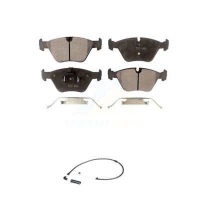 Ceramic Disc Brake Pads And Wear Sensors Front Kit For 2004-2010 BMW X3