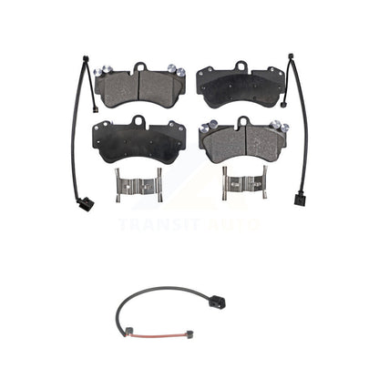 Ceramic Disc Brake Pads And Wear Sensors Front Kit For Porsche Cayenne